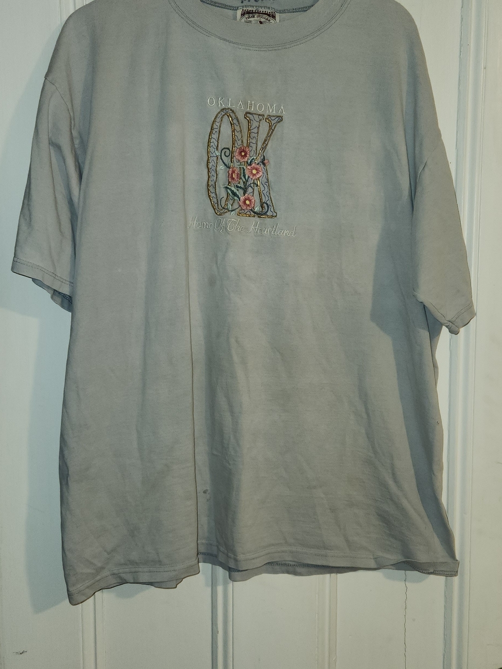 Vintage Time Square Sportswear Oklahoma Home of the Heartland Embroidered